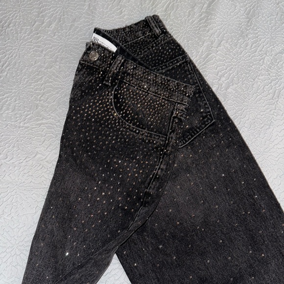 Black Rhinestone Jeans - Picture 5 of 5